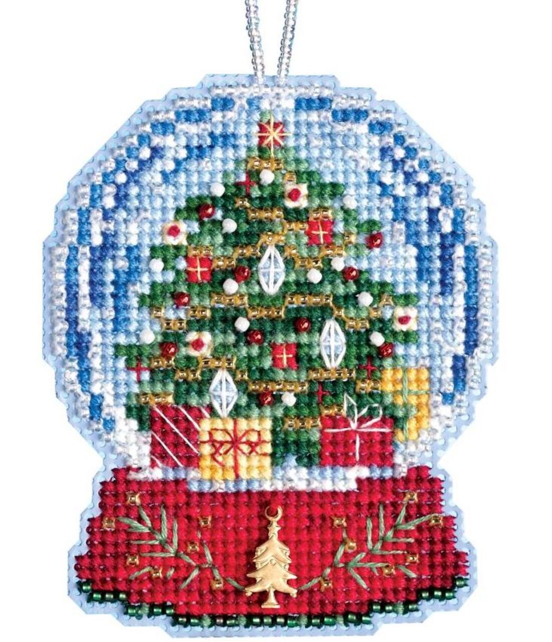 DIY Mill Hill Christmas Tree Globe Christmas Bead Cross Stitch Ornament Kit